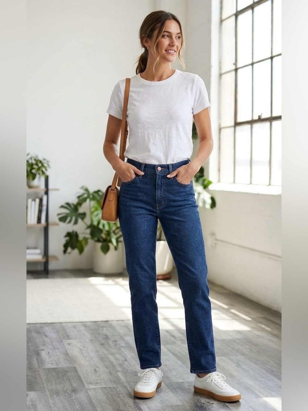 Madewell Mid Rise Stovepipe Jeans Dark Wash 25” Waist